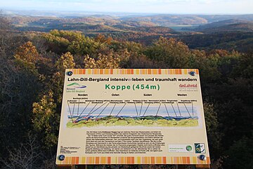 Ansicht der Aussicht vom Koppeturm bei Erdhausen 🔍