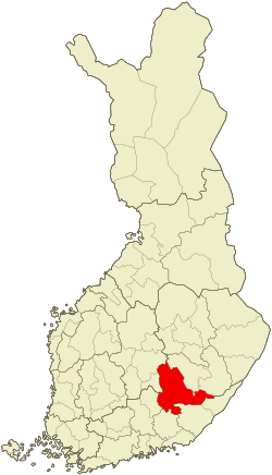 Location of Mikkeli sub-region