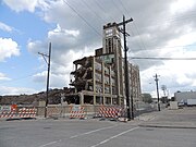 Demolition of the Mirro Aluminum Company building in August 2017