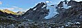 Northeast aspect of Mount Howard (centered) and Twin One Glacier. Mount Matier in upper right.