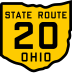 State Route 20 marker