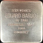 Stolperstein für Eduard Baruch