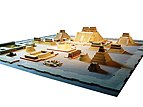 Modell des Tempelbezirks von Tenochtitlan