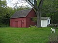 The barn behind house