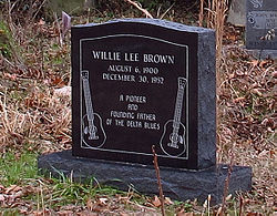 Brown's grave at Shepard Church, Prichard, Mississippi