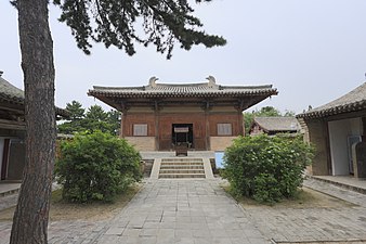 The main hall of the Nanchan Monastery, Wutai, Xinzhou, Shanxi, China, unknown architect, renovated in 782