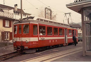 ABDeh 4/4 6 im Jahr 1986 in Altstätten Stadt