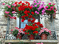 One of his flowery balconies.