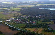 Vogelperspektive aus Richtung Südost auf Zeischa