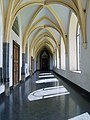 Arcades inside the Bonne-Espérance Abbey.