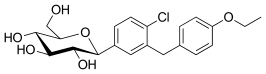 Structuurformule van Dapagliflozine