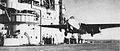 Erste Jet-Flugzeugträgerlandung am 3. Dezember 1945, de Havilland Vampire auf der HMS Ocean. (geplant für 02.12.2012)