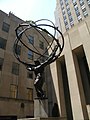 Atlas-Skulptur von Lee Lawrie vor dem Rockefeller Center