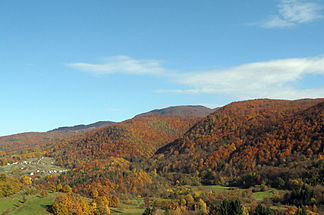 Höhenzug von slowenischer Seite