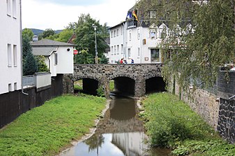 Die historische Aubachbrücke (erbaut 1801)