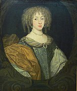 Anonymus: Liselotte von der Pfalz, ca. 1671. Dies ist ein Hurluberlu (Kohlkopffrisur).