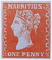 1 Penny vom 12. Dezember 1859, Entwurf Louis Adolphe Dardenne