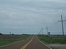 Southbound SH-132 in Grant County, just south of Manchester