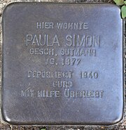 Stolperstein für Paula Simon