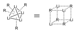 Tetrahedron and cubane representations of tetrameric organolithium clusters