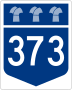 Highway 373 marker