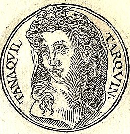 Afbeelding van Tanaquil in de "Promptuarii Iconum Insigniorum"