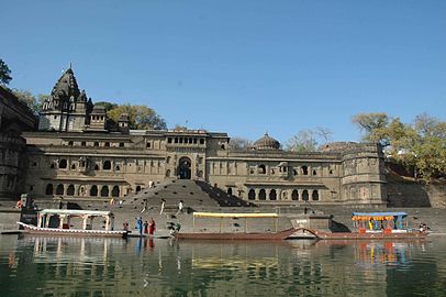 në Maheshwar, Madia Pradesh, Indi.