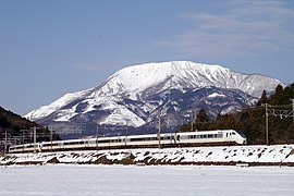 Vor dem Berg Ibuki bei Maibara