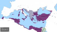 The Byzantine Empire after the death of Emperor Heraclius.