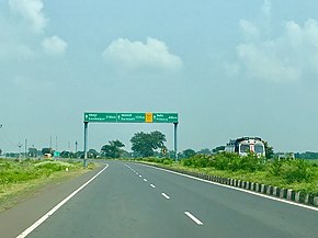 4 lane roads network highways NH 53 and NH 6 in Chhattisgarh India.jpg