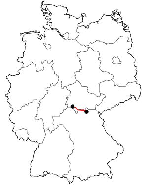 Verlauf der B 89