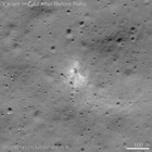 Crash site of the lander