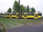 Tatra-Triebwagen 6159 und 6172 (KT4D) auf der Linie 27 am Blockdammweg, 2008