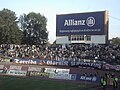 Fankurve von Górnik Zabrze im alten Stadion (September 2007)