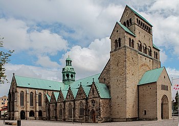 Der Mariendom in Hildesheim, Nordansicht