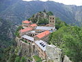 Abbaye Saint-Martin du Canigou vanuit het zuidoosten gezien