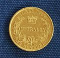 Rückseite der Münzen der Sydney Mint bis 1870