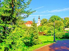 Park in Wieliczka, Poland