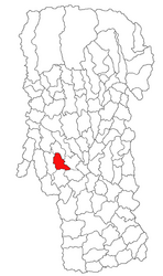 Location in Argeș County