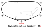 Track map of Daytona International Speedway.