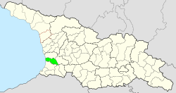 Location of the municipality within Georgia