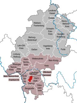 Vị trí của Darmstadt