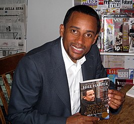 Hill Harper in St. Louis bij signeersessie van zijn boek, Letters to a Young Brother, 2007.