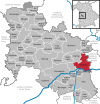 Lage der Gemeinde Marxheim im Landkreis Donau-Ries