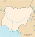 Current location map for Nigeria