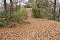 View of the rear mound from the front part