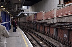 A Hammersmith & City line egyik vágánya