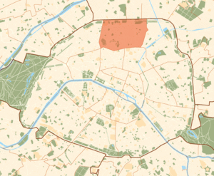 Karte der Pariser Arrondissements