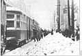 Peter Witt trailer train at Yonge & King