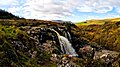 a view of the upper cascade of the Loup of Fintry waterfalls